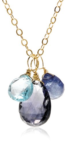 Click here for 14k Yellow Gold Multi-Gemstone Necklace prices
