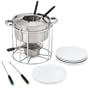 Casa Moda 12-Piece Stainless-Steel Buffet Fondue Maker