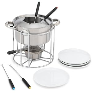 Casa Moda 12-Piece Stainless-Steel Buffet Fondue Maker by Casa Moda