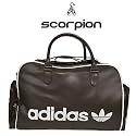 Adidas Adic Team Large Sports Bag - Brown/ White