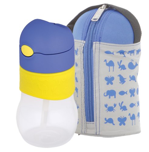 THERMOS ベビーストローマグ&クーラー 340ml ブルー RDQ-340F BL