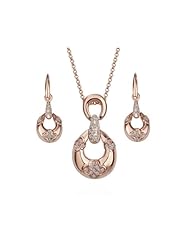Generic Women 18k Gold Plated Set Necklace Earrings