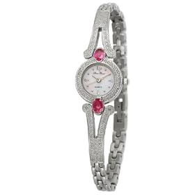 Lucien Piccard Ladies 28102RUB Bijoux De Luxe Ruby Watch by Lucien Piccard