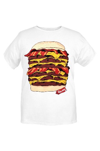 funny t shirts for men. This white T-shirt features a