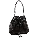 dav Large Vinyl Slouch Satchel