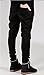Krralinlin Mens Runway Skinny Distressed Slim Denim Biker Jeans Hiphop Pants