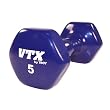 Troy Bright Blue Vinyl Coated Dumbbell (Pair) 5 Lb. each