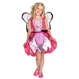 Girls Standard Mariposa Butterfly Barbie Costume - Child Medium by
