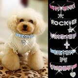 HOWS YOUR DOG "Bling-a-licious" Name-Me Personalized Necklace for Dogs and Cats - Size Medium
