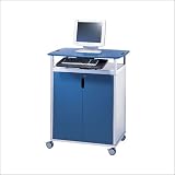Peter Pepper PDQ-7942-42 WheeliesÂ® Workstation with Locking Doors and Two Adjustable Shelves