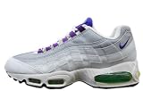 NIKE WMNS AIR MAX 95 LEATHER TRUWHT/WILD GRAPE-NEW GREEN 605066-151