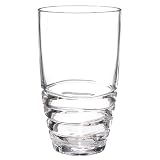 Acrylic Swivel Highball Glasses Set of 4 - Clear