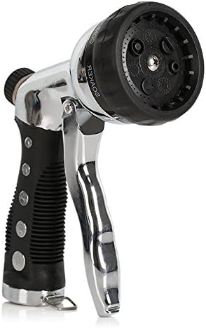 Junyo Seven Spray Settings Gardon High Pressure Water Saving Hose Nozzle Sprayer,Pistol Grip Front Trigger, Best For Washing Cars,Cleaning,Lawn & Garden & Pet tool