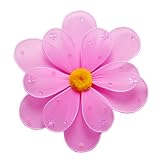 10 Dark Pink Sequined Daisy Flower nylon hanging ceiling wall baby nursery room wedding decor