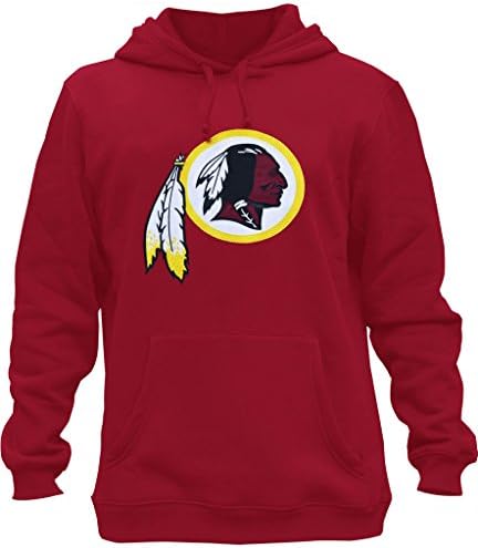 Aisdlin Mens Washington Redskins Athletic Pullover Hoodie - Red XL