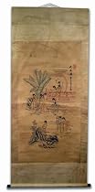 Antique Finish Large Hand Painting Chinese Scroll Art