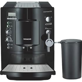Siemens TK69009GB Beans to Cup Coffee Machine, Piano Black