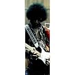 Jimi Hendrix (Playing Guitar) Music Poster Print - 12x36