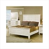 IMAGE OF Bundle-67 Glenmore Panel Bed Set in White Size: Queen