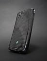 Deff monCarbone リアルカーボンケース XPERIA arc/arcS専用 グロスミラー ミッドナイトブラック SE002MI