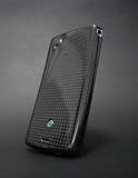 monCarbone リアルカーボンケース for Xperia(TM) arc SO-01C ミッドナイトブラック