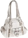 KATHY Van Zeeland Family Jewels Sq Satchel,White,one size