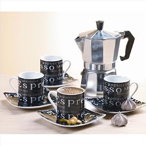 9 Piece Espresso Maker Gift Set by 