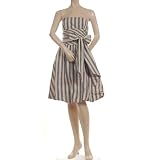 BCBG IVORY TAFFETA JACQUARD TIE BUBBLE DRESS NEW 8 at BCBG MAX AZRIA