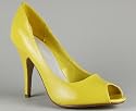 Patent Peep Toe Pump
