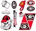 Georgia Bulldogs - 22 College Wall Stickers/Decals