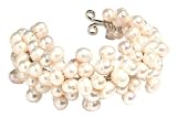 Image of Oi! Ladies B4368  White Fresh Water Pearl Bracelet