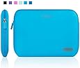 Kamor 13 13.3 14 inch Water-resistant Neoprene Laptop Sleeve Case Bag/Notebook Computer Case/Briefcase Carrying Bag/Skin Cover for Acer/Asus/Dell/Fujitsu/Lenovo/HP/Samsung/Sony/Toshiba(Lake Blue)