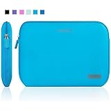 Kamor 13 13.3 14 inch Water-resistant Neoprene Laptop Sleeve Case Bag/Notebook Computer Case/Briefcase Carrying Bag/Skin Cover for Acer/Asus/Dell/Fujitsu/Lenovo/HP/Samsung/Sony/Toshiba(Lake Blue)