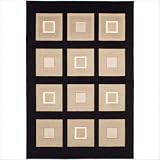 Contemporary Area Rug, Home Dynamix Modern Weave 2'x3' Black