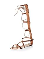 Hakei Sandalias planas Alicia (Cuero)