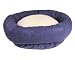 Pet Supplies : JLA Faux Suede/Sherpa Round Cuddle-Up, Blue (27" x 27" footprint)