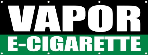VAPOR E-CIGARETTE Promotion Business Sign Banner 3' x 6' w/ 6 Grommets