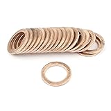 uxcell 銅パッキン　ワッシャー　カッパー　リング状　12mm x 17mm x1.5mm　20個セット