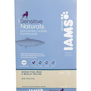 Dry Dog Food With Seafood Recipe:Iams Sensitive Naturals Ocean Fish, Rice & Barley Adult Dry Dog Food