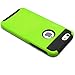 iPhone 6 Plus Case, MagicMobile® Cute Protective Hard Shockproof [Drop Protection] Fashion Cover for Apple iPhone 6 Plus (5.5') Impact Resistant Hybrid Thin Armor Case [ Green / Black ] with Screen Protector.
