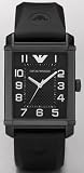 Armani Classic Rubber Strap Black Dial Men's watch #AR0499