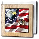 US Navy Officer Crest - 6 Inch Tile Napkin Holder