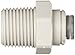 John Guest Acetal Copolymer Tube Fitting, Straight Adaptor, 3/8