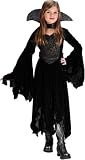 Child Gothic Velvet Vampire Costume with Collar and Choker