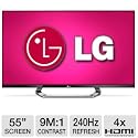 LG Cinema Screen 55LM7600 55-Inch Cinema 3D 1080p 240 Hz LED-LCD HDTV with Smart TV and Six Pairs of 3D Glasses