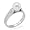 Akoya Pearl Ring in 14K White Gold