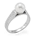 Akoya Pearl Ring in 14K White Gold