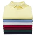 Preschool School Uniforms Long-Sleeve Piqué Polo - Burgundy