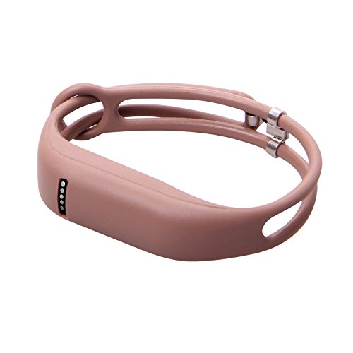 i-smile® 1PC Replacement Bands with Metal Clasps for Fitbit Flex / Wireless Activity Bracelet Sport Wristband / Fitbit Flex Bracelet Sport Arm Band (No tracker, Replacement Bands Only) & 1pc Black Silicon Fastener Ring For Free (New Style: Coffee, Large)