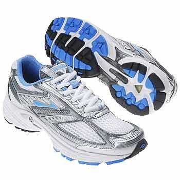 Brooks Womens Defyance 2 White Silver Blue 11 D